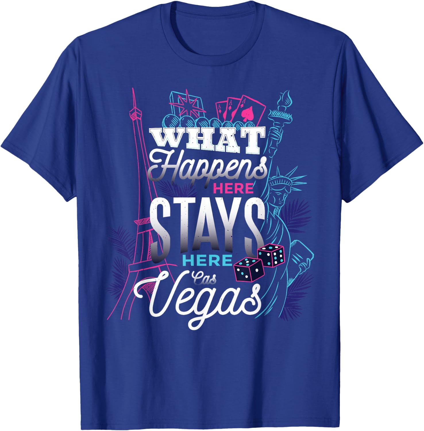 Las Vegas Trip Funny Quote Gambling Party Gift T-Shirt - T-Shirt | Royal