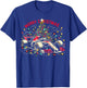 Car Race Christmas Pajamas - Santa Race Car Pjs T-Shirt - T-Shirt | Royal