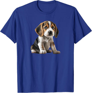 Funny Beagle Dog Puppy Women Kids T-Shirt - T-Shirt | Royal