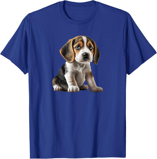 Funny Beagle Dog Puppy Women Kids T-Shirt - T-Shirt | Royal