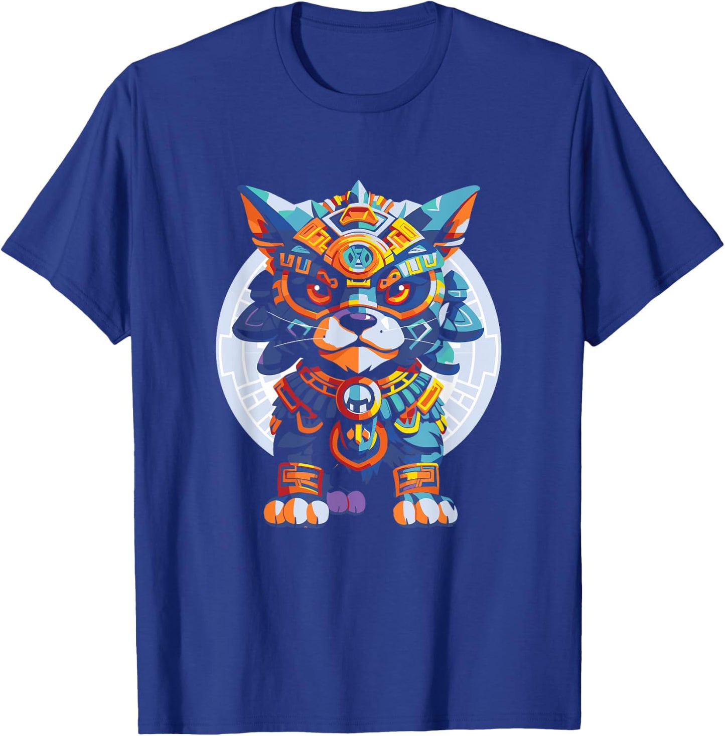 Aztec Jaguar Warrior Aztec Culture Mayan Indigenous T-Shirt - T-Shirt | Royal