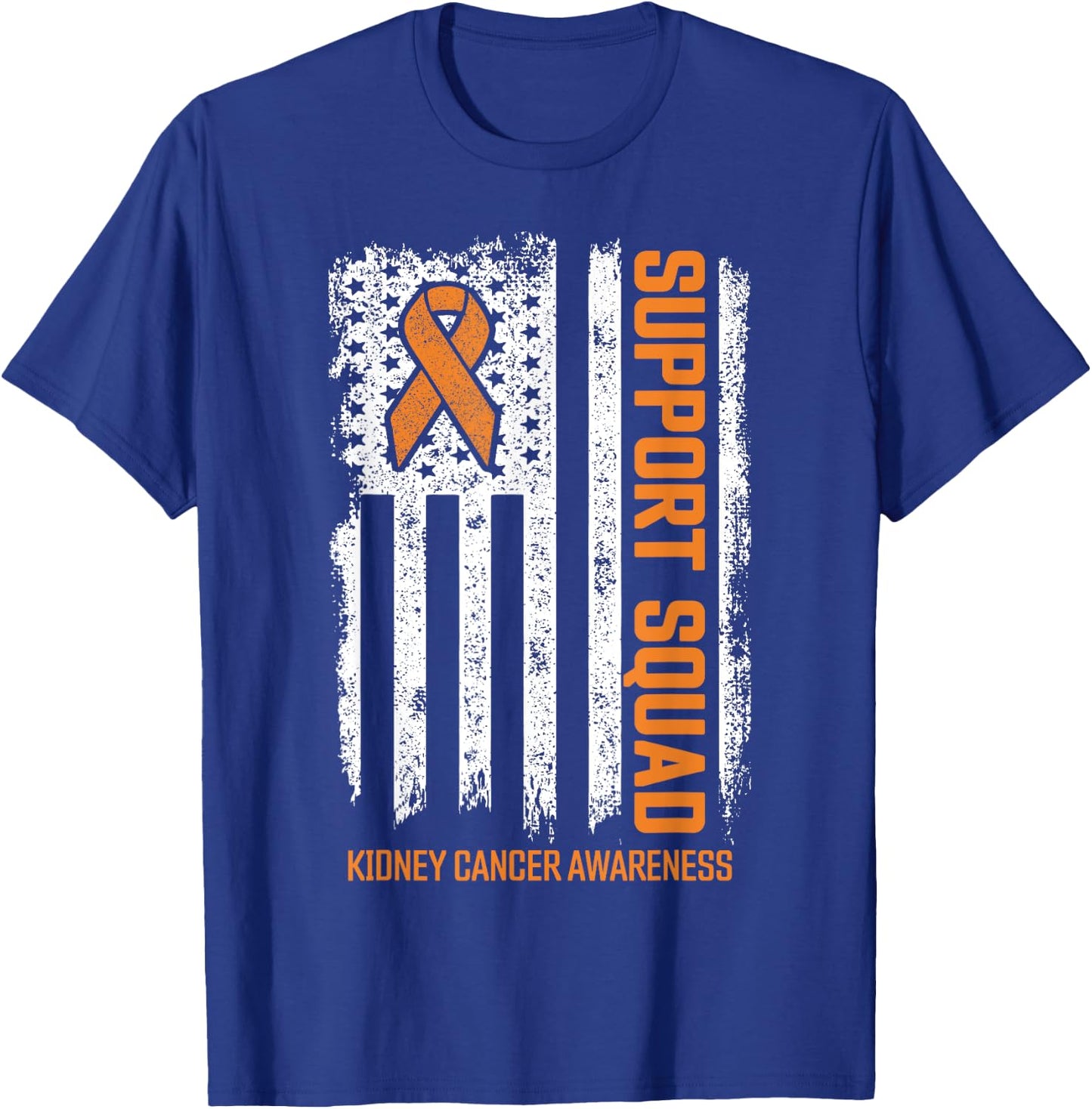 Kidney Cancer Support Squad Family Kidney Cancer Awareness T-Shirt - T-Shirt | Royal