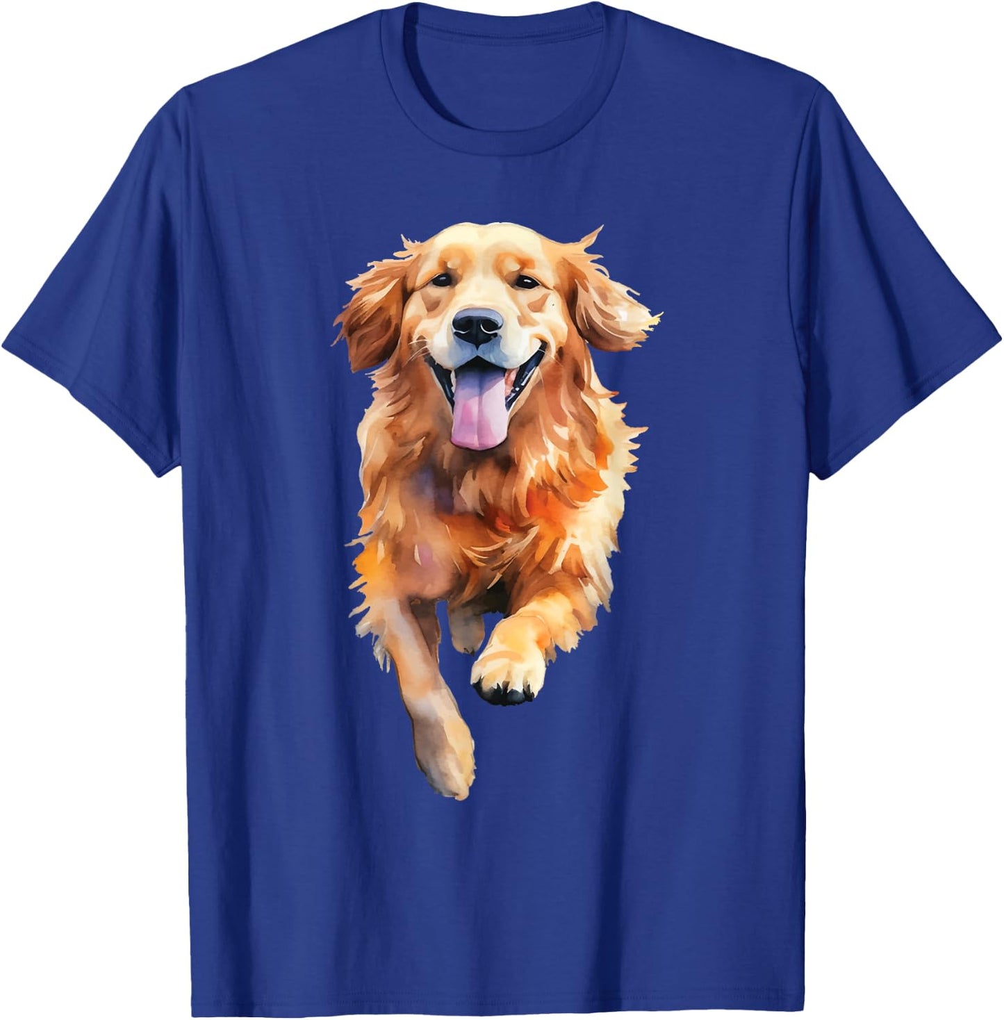 Golden Retriever Illustration Art - Dog Owner Pet Lover Men Women Girls Kids T-Shirt - T-Shirt | Royal