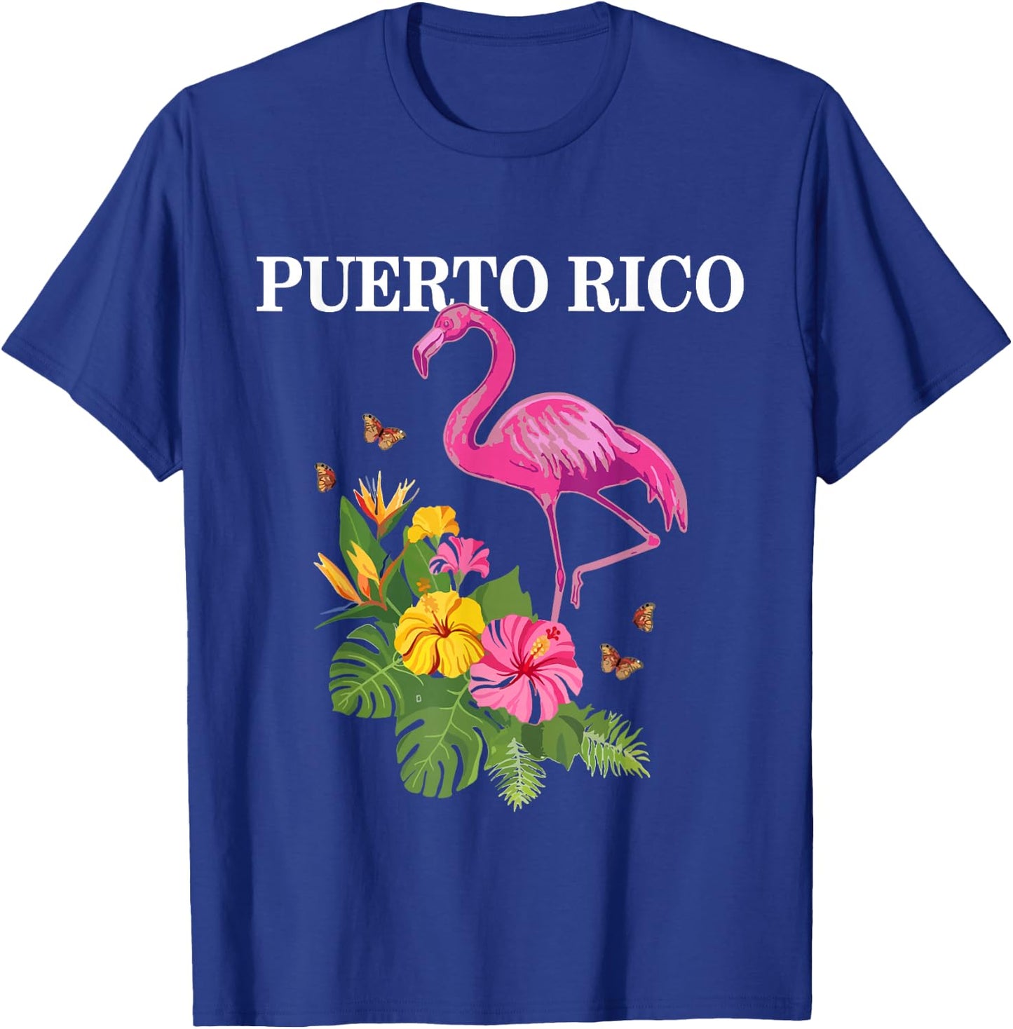 Puerto Rico Flamingo Pride Puerto Rican Souvenir Vintage T-Shirt - T-Shirt | Royal