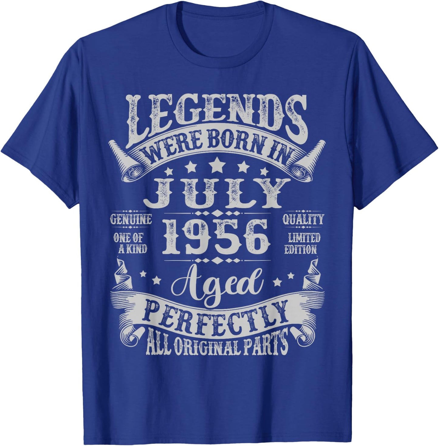 Legends Were Born in July 1956 Vintage 69th Birthday Men Dad T-Shirt - T-Shirt | Royal