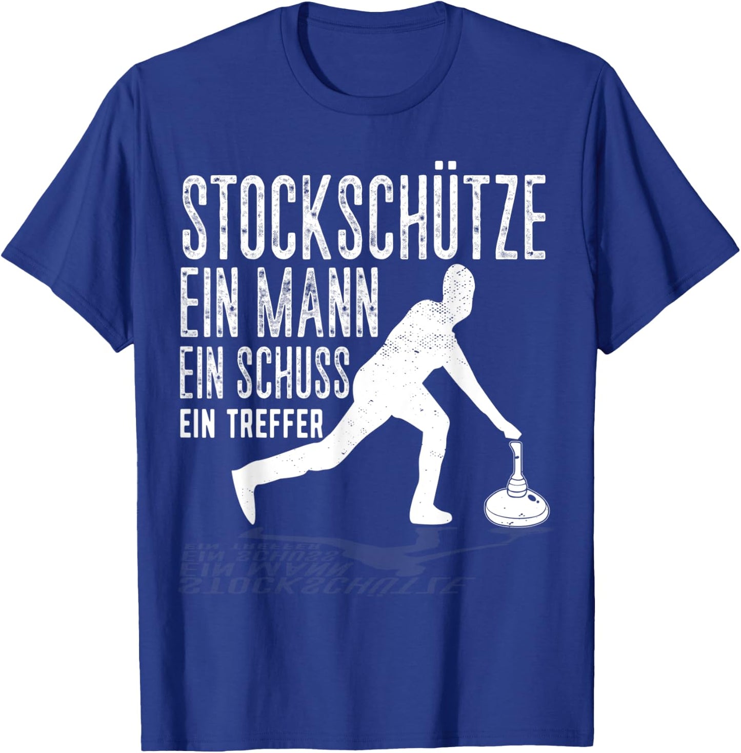 Eisstock Eistockschießen Stockschütze T-Shirt - T-Shirt | Royal