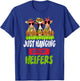 Just Hanging With My Heifers Cow Farm Animal Lovers Funny T-Shirt - T-Shirt | Royal