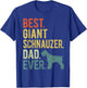 Best Giant Schnauzer Dad Ever Dog Daddy Father's Day T-Shirt - T-Shirt | Royal