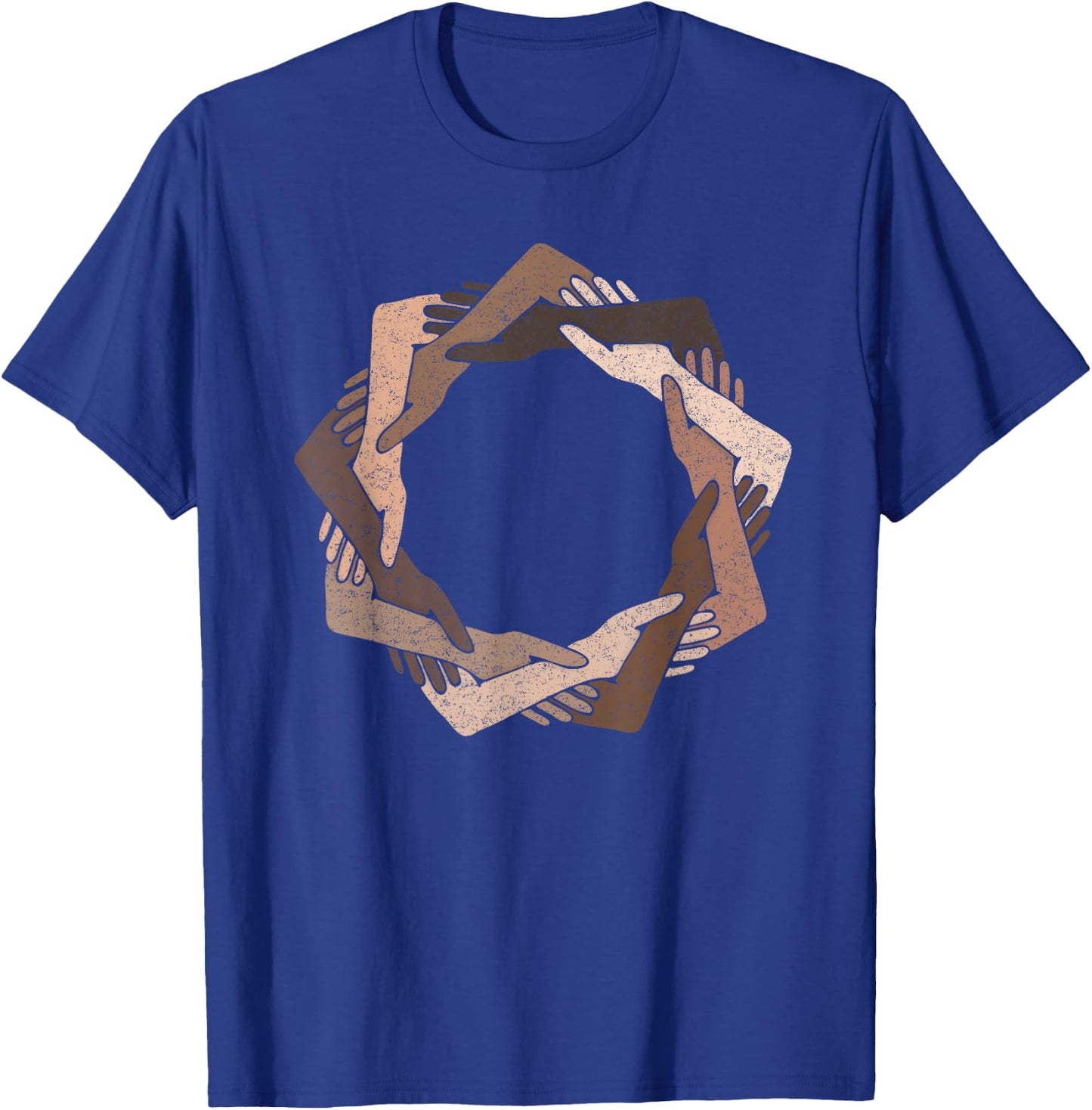 We Are One Human Family Nine Pointed Star - Baha'i Clothing T-Shirt - T-Shirt | Royal