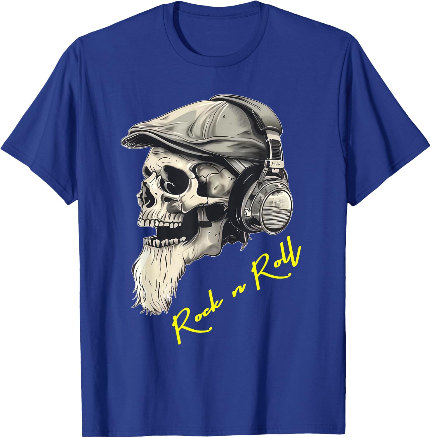 Rock n Roll Hardrock Skull Musique Tête de mort Cadeau T-Shirt - T-Shirt | Royal