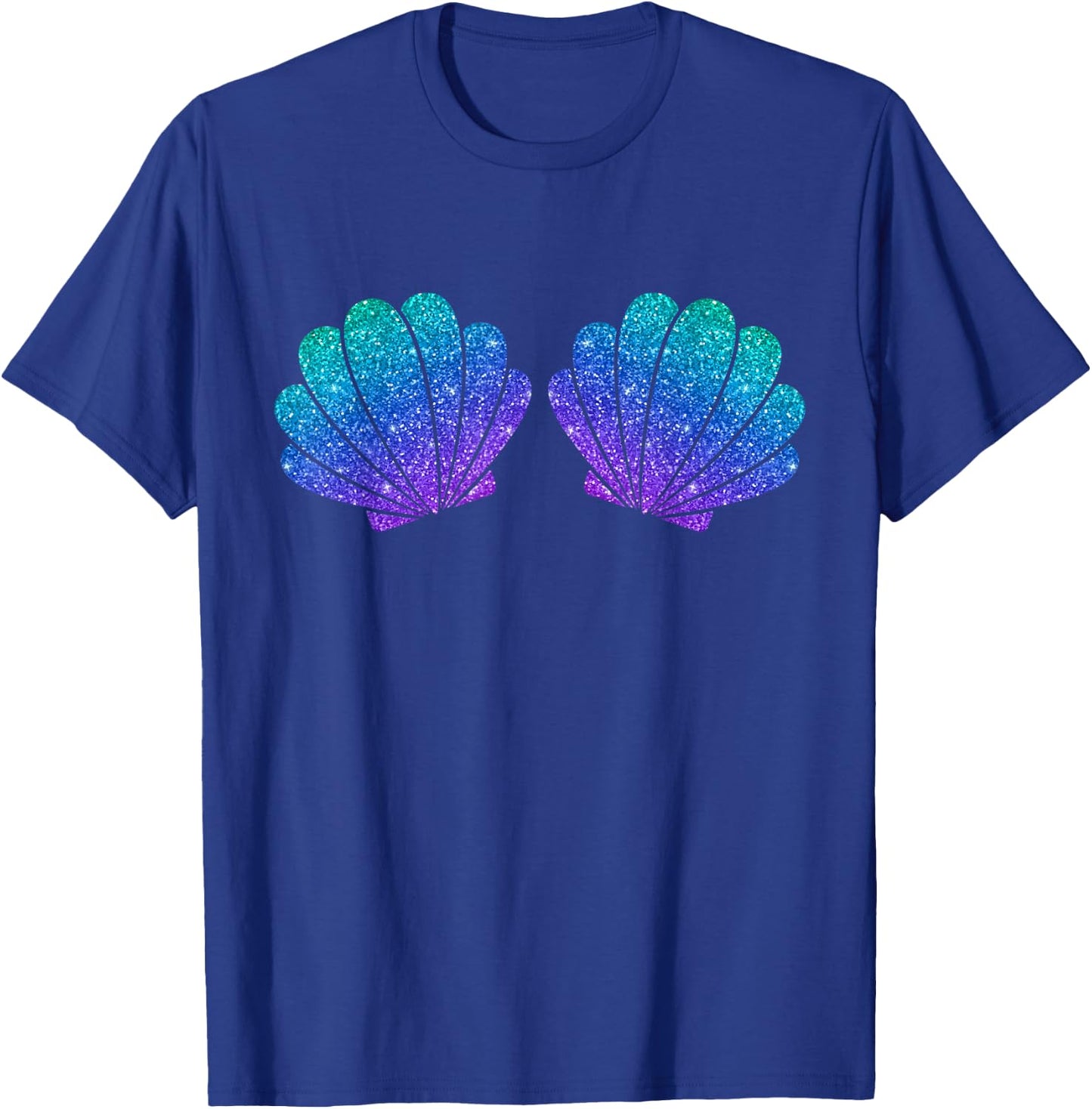 Mermaid Sea Shell Bra Costume T-Shirt - T-Shirt | Royal