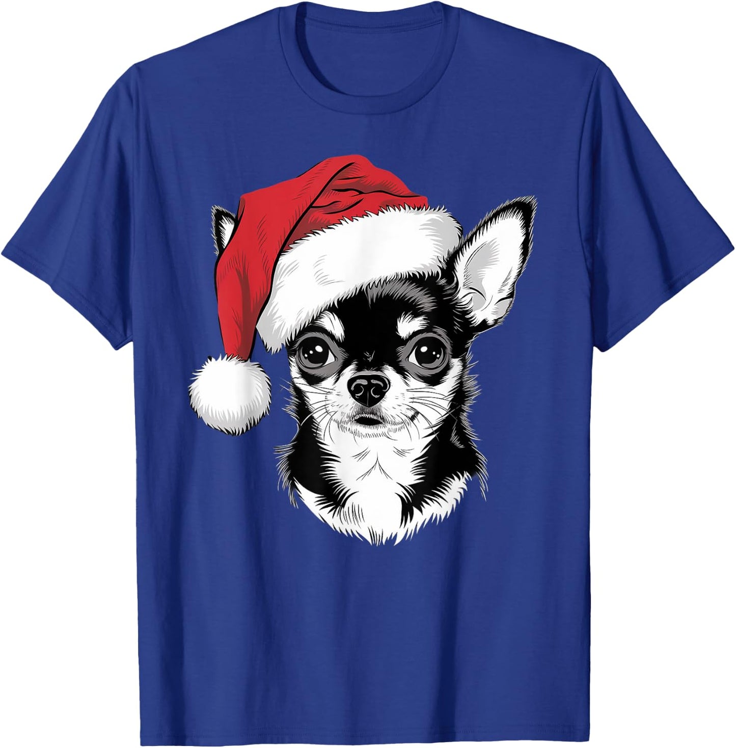 Joyful Chihuahua Santa Dog on Chihuahua Christmas Women Kids T-Shirt - T-Shirt | Royal