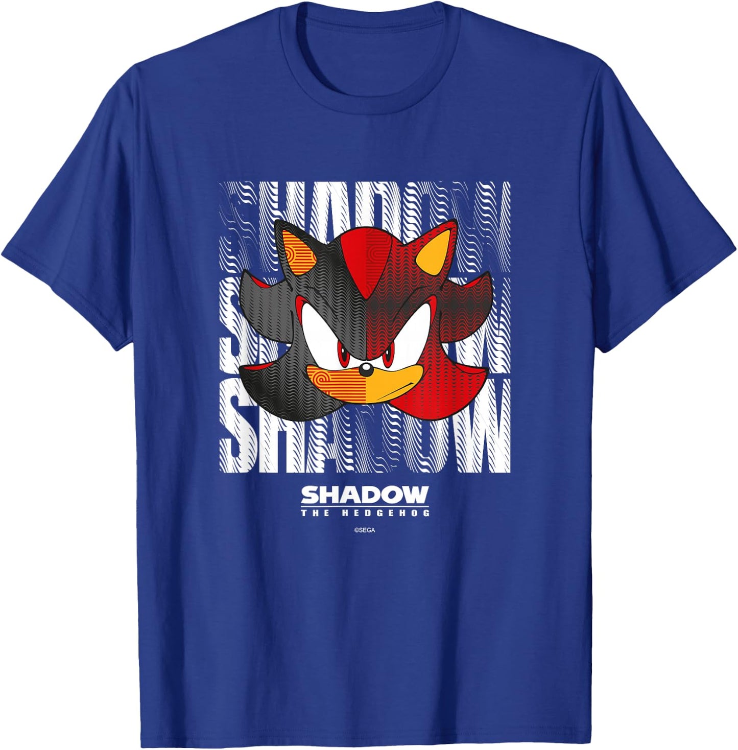 Sonic The Hedgehog, Shadow The Hedgehog - Geomaze T-Shirt - T-Shirt | Royal