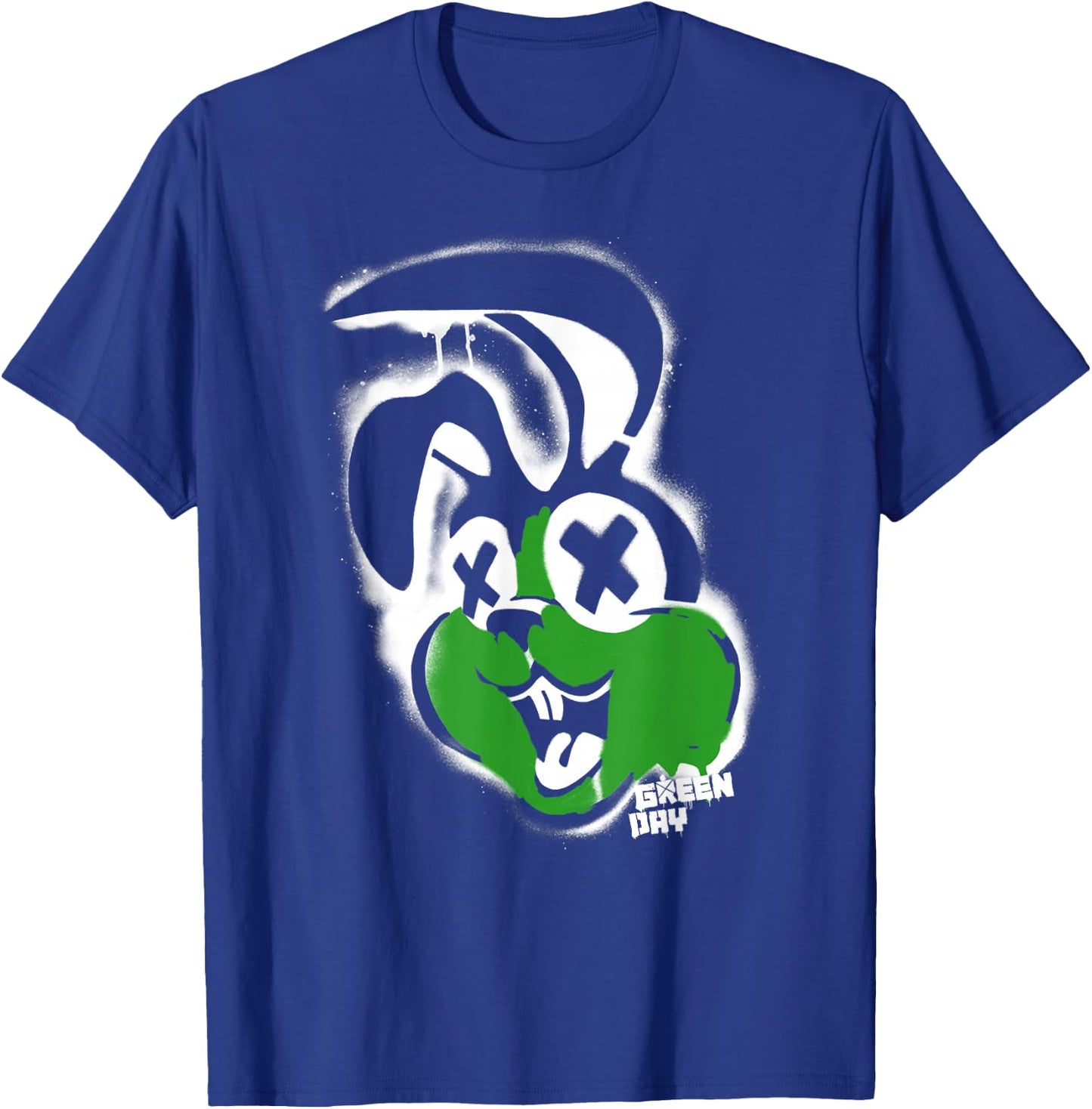 Green Day Awesome Bunny , black T-Shirt - T-Shirt | Royal