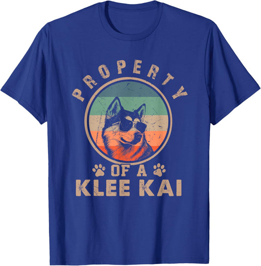 Property Of A Klee Kai Gifts Funny Klee Kai Dog Lover Owner T-Shirt - T-Shirt | Royal