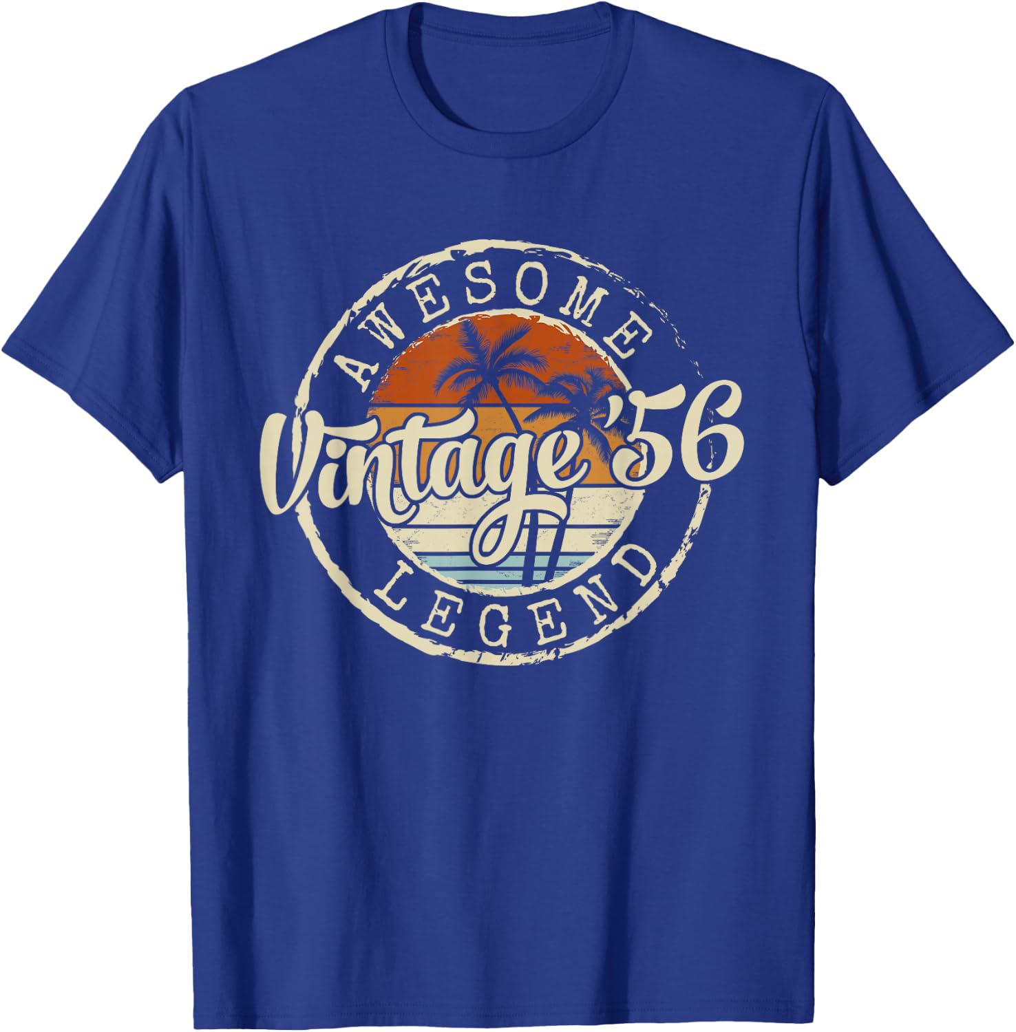 Vintage 1956 70yr 70th Birthday Gifts 70 Years Old T-Shirt - T-Shirt | Royal