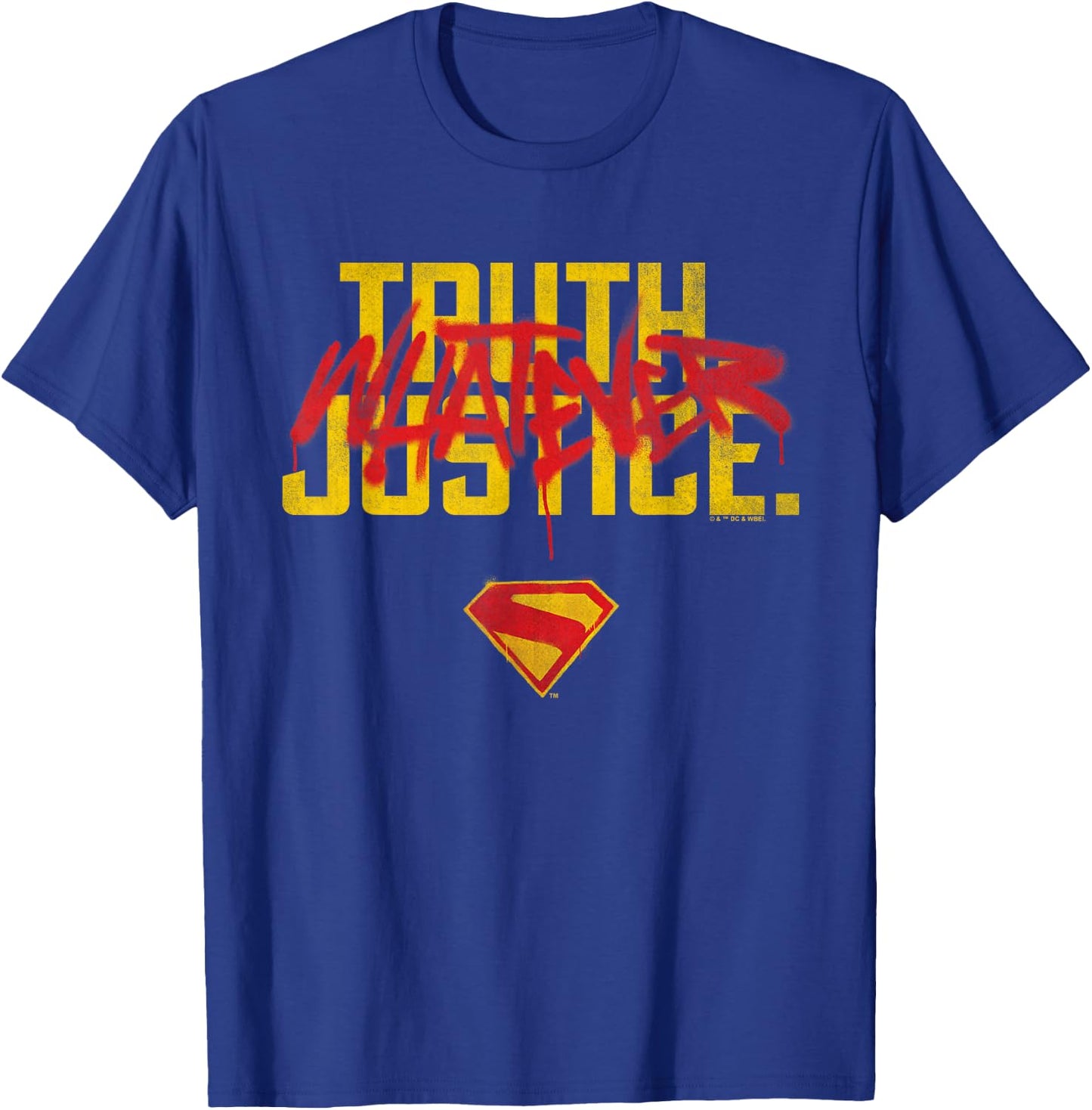 Supergirl 2026 Truth Justice Whatever Graffiti T-Shirt - T-Shirt | Royal