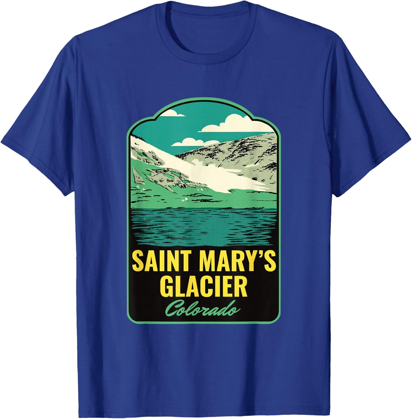 Saint Marys Glacier Colorado T-Shirt - T-Shirt | Royal