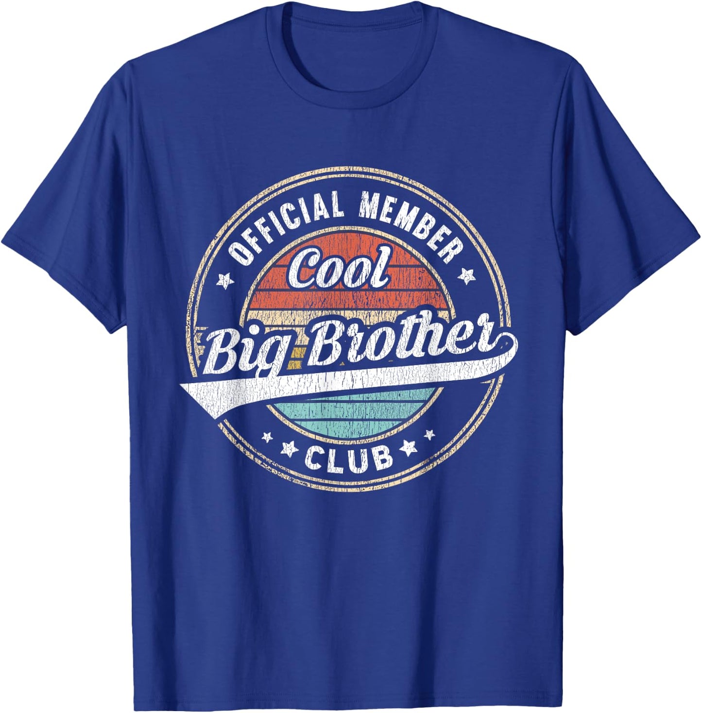 Official Member Cool Big Brother Club Funny Big Bro T-Shirt - T-Shirt | Royal