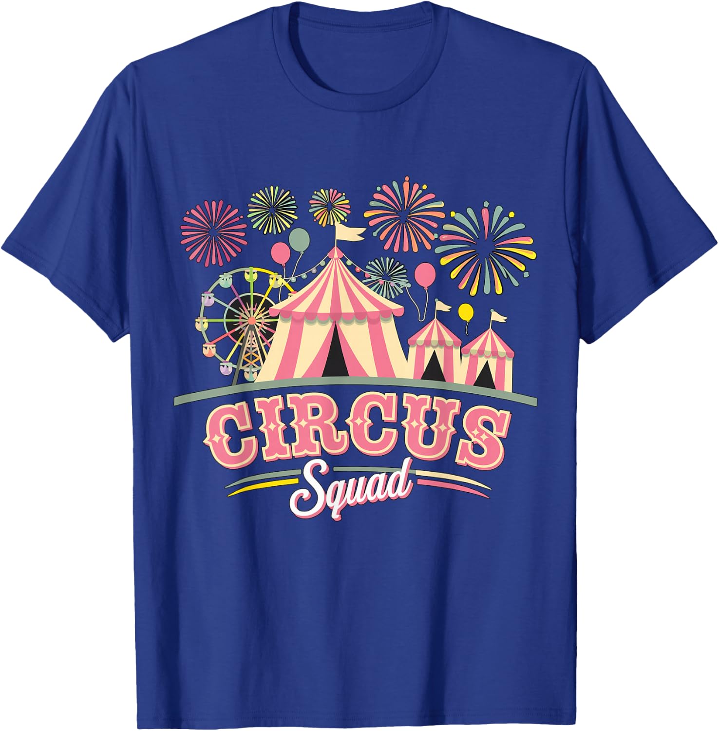 Circus Squad Matching Birthday Circus Staff T-Shirt - T-Shirt | Royal