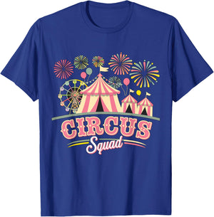 Circus Squad Matching Birthday Circus Staff T-Shirt - T-Shirt | Royal
