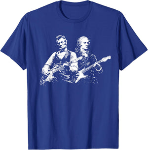 President Abraham Lincoln Alexander Hamilton Playing Guitar T-Shirt - T-Shirt | Royal