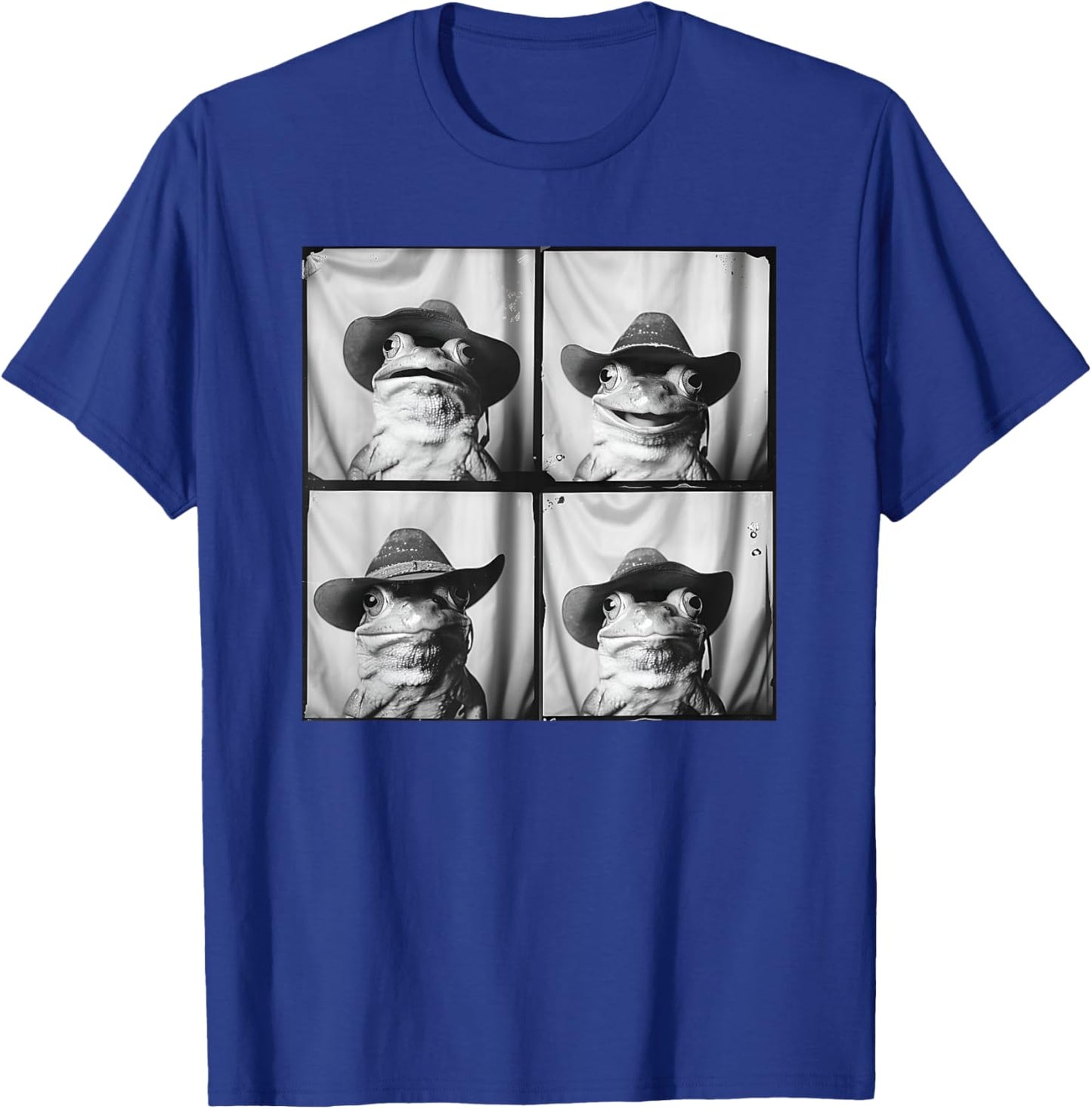 Frog Wearing Cowboy Hat Funny Animal T-Shirt - T-Shirt | Royal