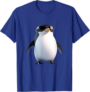 Penguin with Sunglasses - Cool Design for Penguin Fans , Black, S T-Shirt - T-Shirt | Royal
