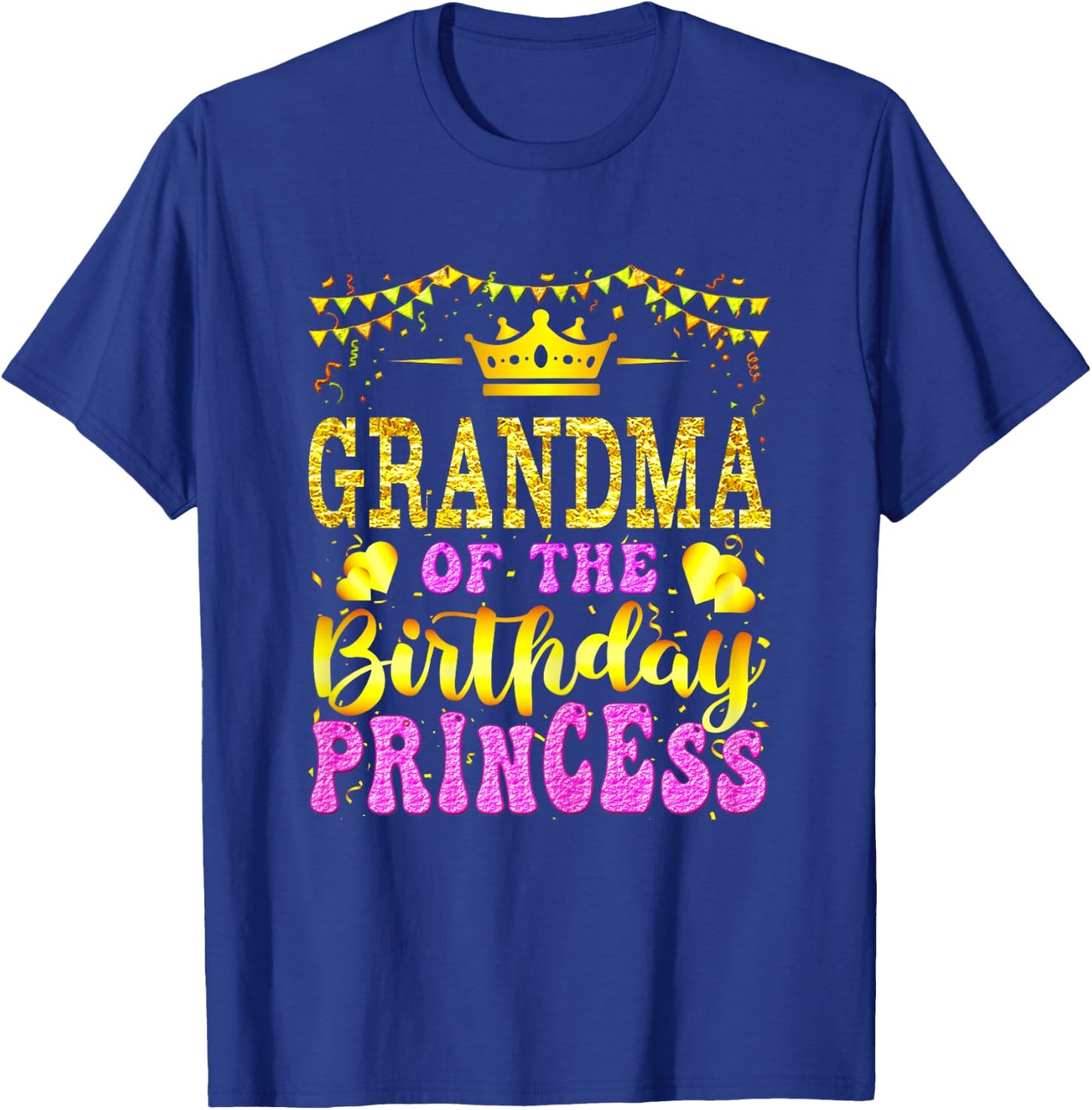 Grandma Of The Birthday Princess Party Matching Family T-Shirt - T-Shirt | Royal