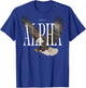 Hip Hop Y2K Vintage Retro Edgy Backprint Streetwear Adler T-Shirt - T-Shirt | Royal