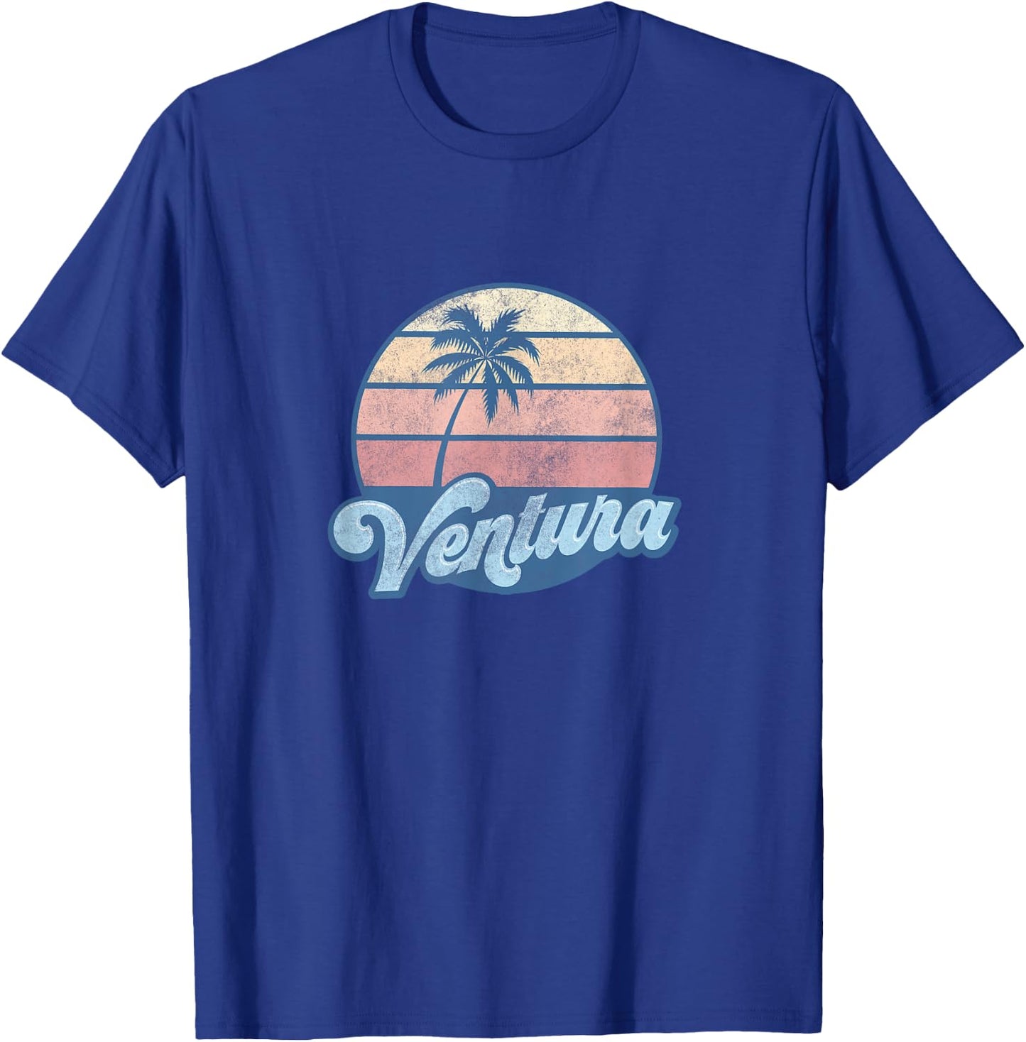 Ventura California CA T Shirt Vintage 70s Retro Surfer T-Shirt - T-Shirt | Royal