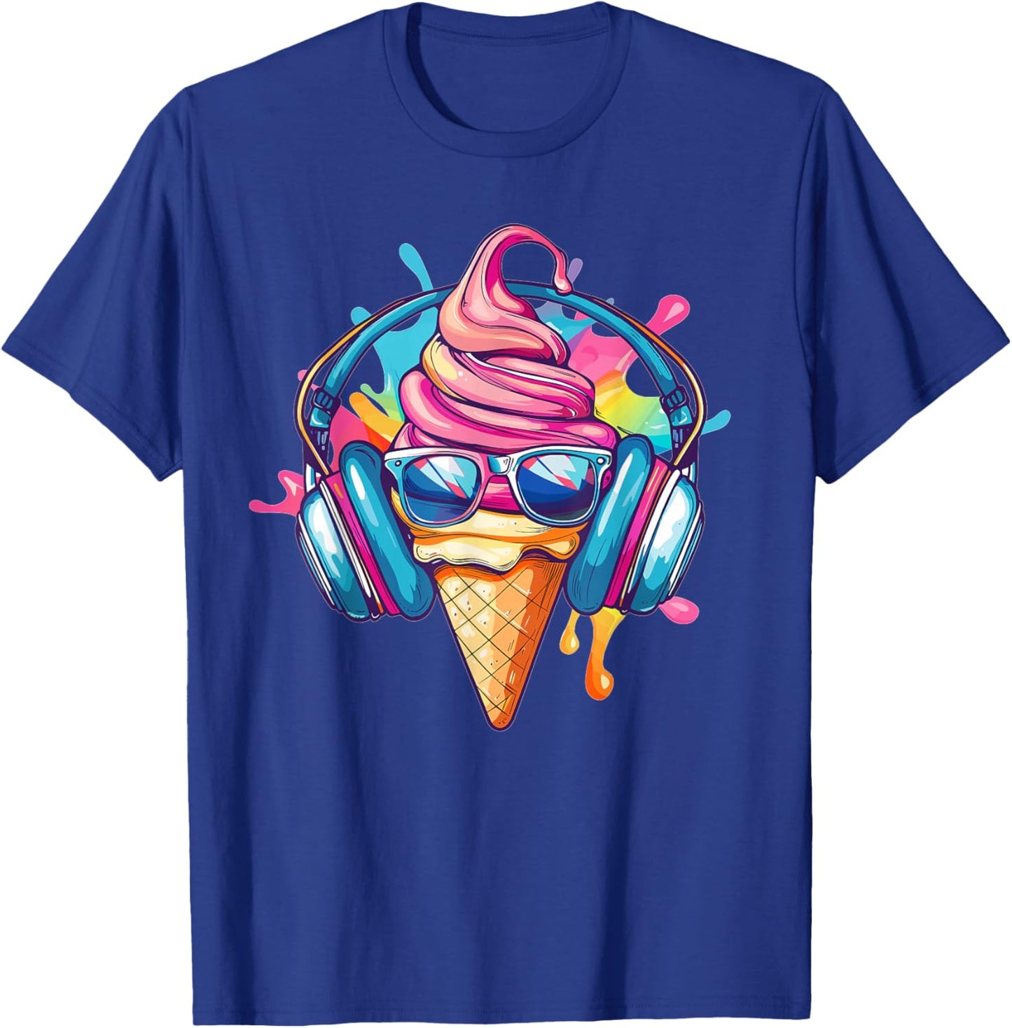 Cooles Eis mit Sonnenbrille I Lustiges Eis T-Shirt - T-Shirt | Royal