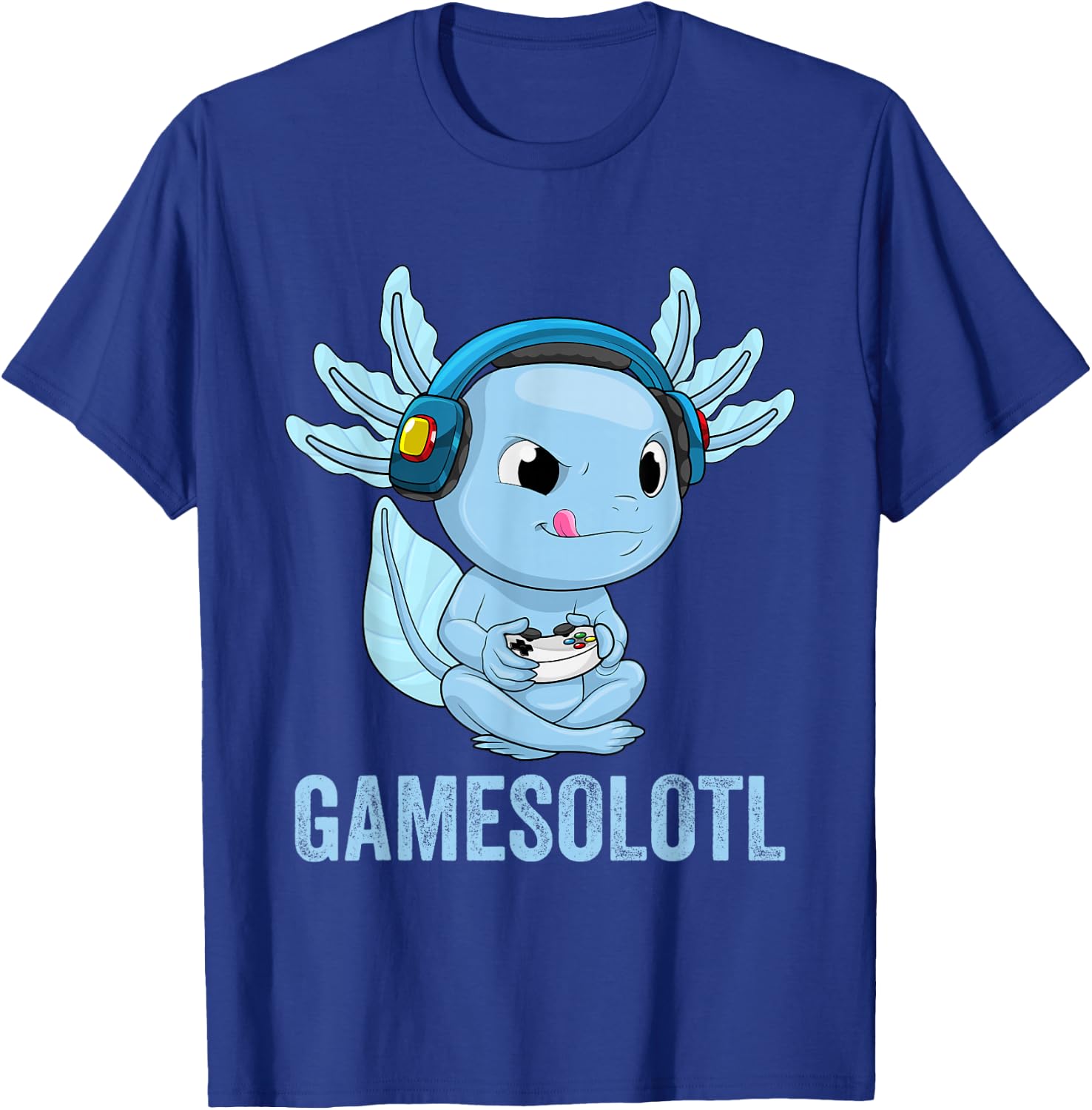 Axolotl Gamer Kawaii Gamer Anime Clothing For Boys T-Shirt - T-Shirt | Royal