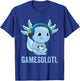 Axolotl Gamer Kawaii Gamer Anime Clothing For Boys T-Shirt - T-Shirt | Royal