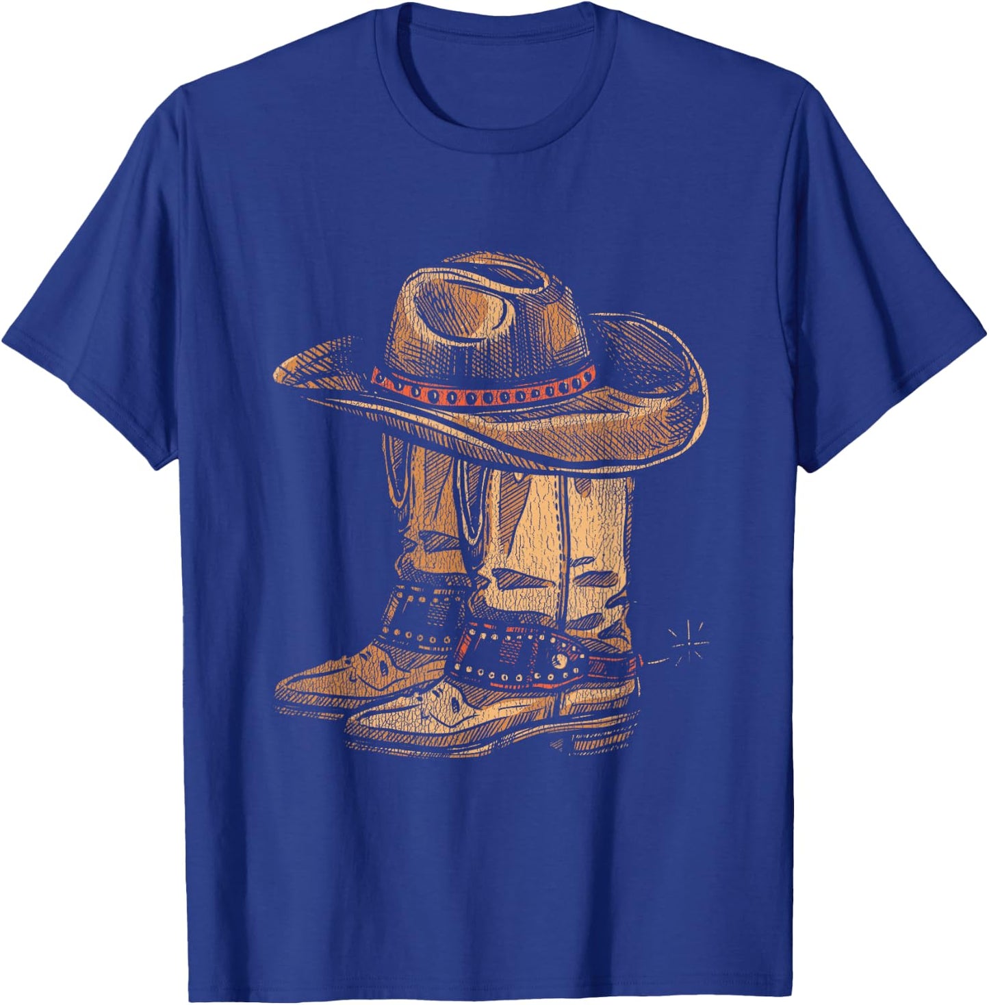 Howdy Cowboy T-Shirt - T-Shirt | Royal