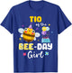 Tio Of Bee-Day Girl Birthday Party Matching Family T-Shirt - T-Shirt | Royal