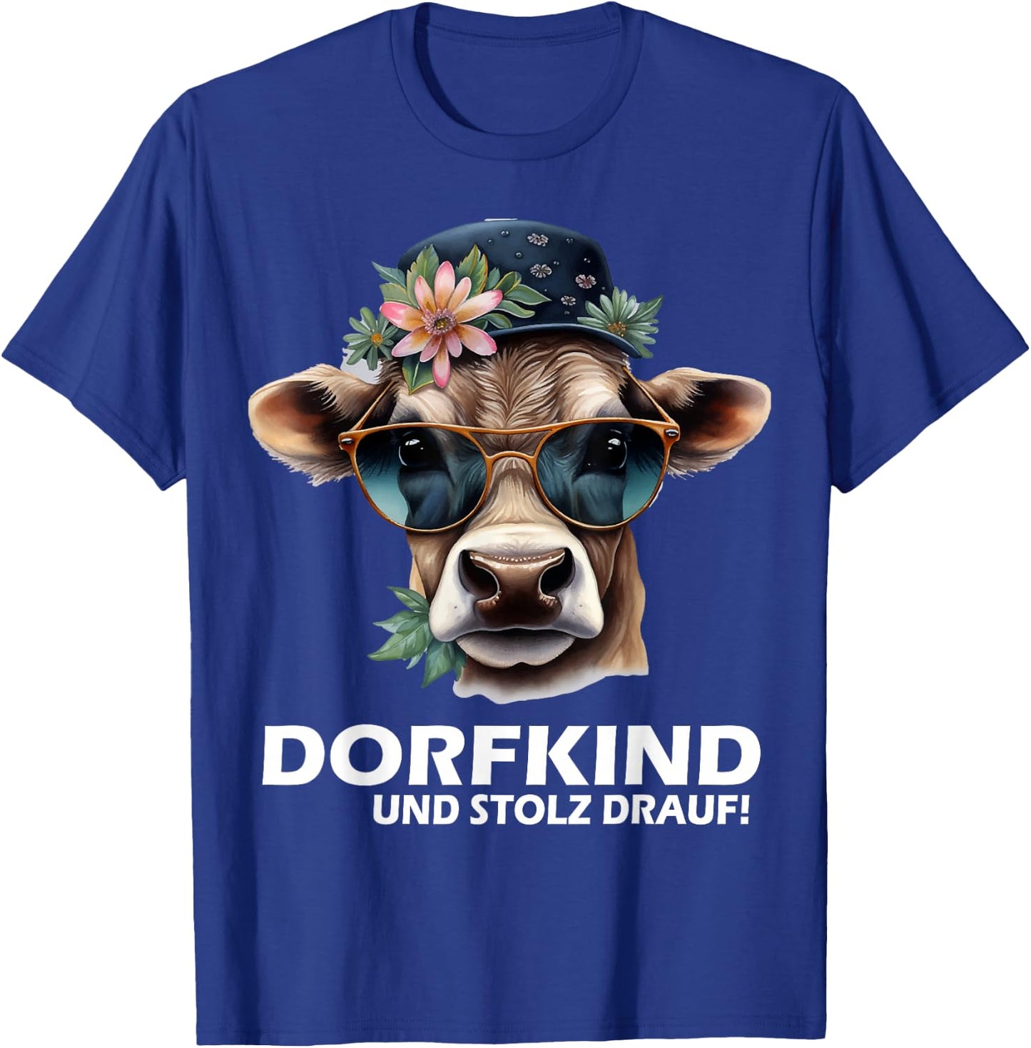 Farmers Cute Cow for Children Village Child Gift Girls , black T-Shirt - T-Shirt | Royal