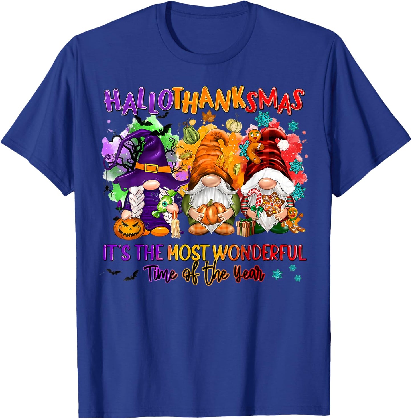 Hallothanksmas It's The Most Wonderful Time Of The Year T-Shirt - T-Shirt | Royal
