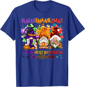 Hallothanksmas It's The Most Wonderful Time Of The Year T-Shirt - T-Shirt | Royal