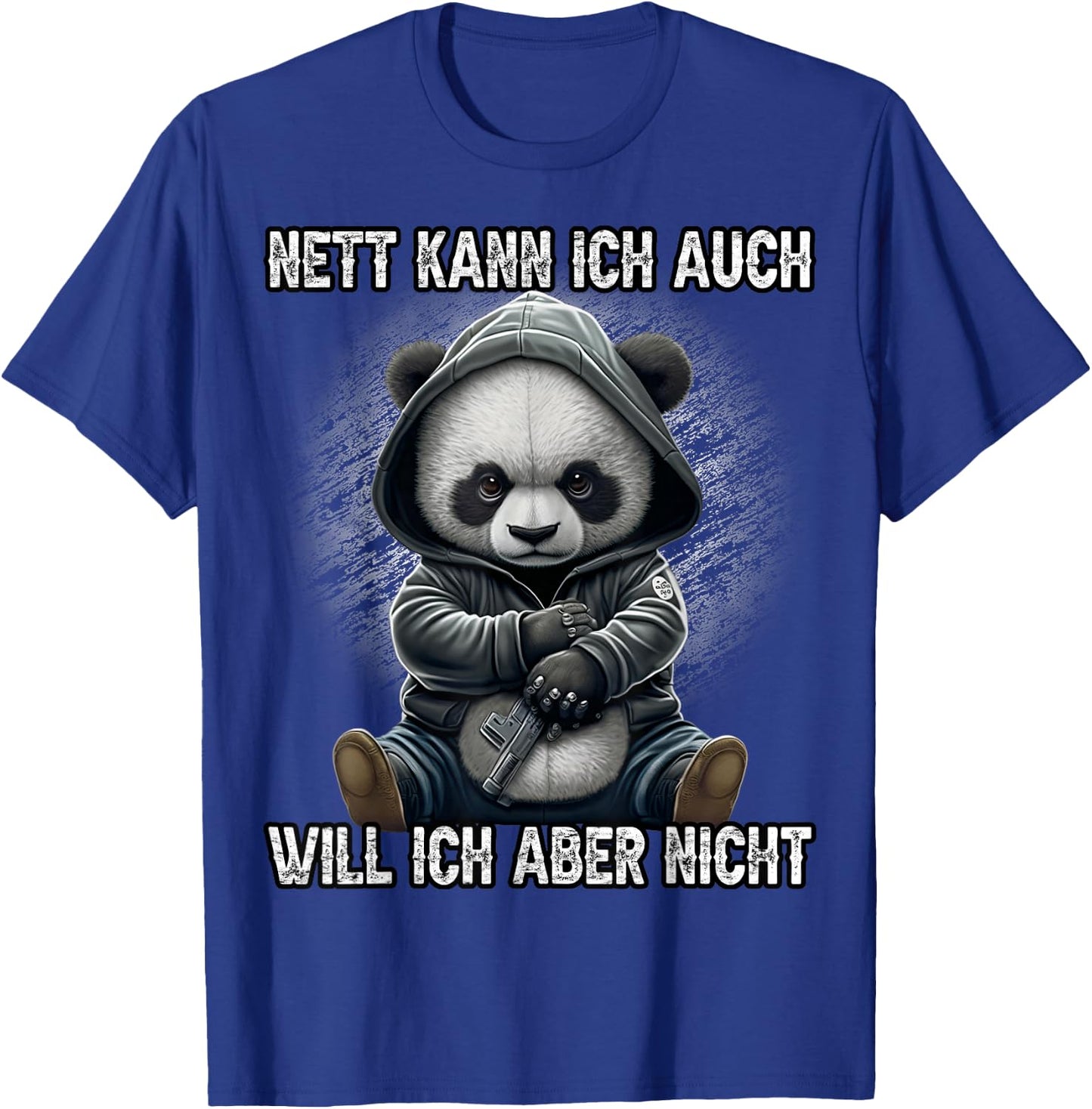 Nett kann ich auch will ich aber nicht Lustiges Panda Anime T-Shirt - T-Shirt | Royal