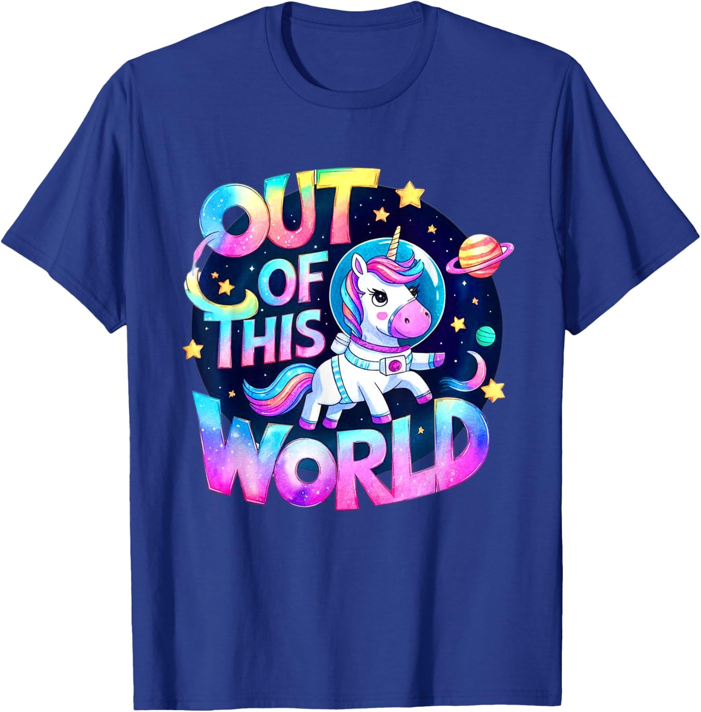 Aventure Kawaii Astronaute Licorne T-Shirt - T-Shirt | Royal