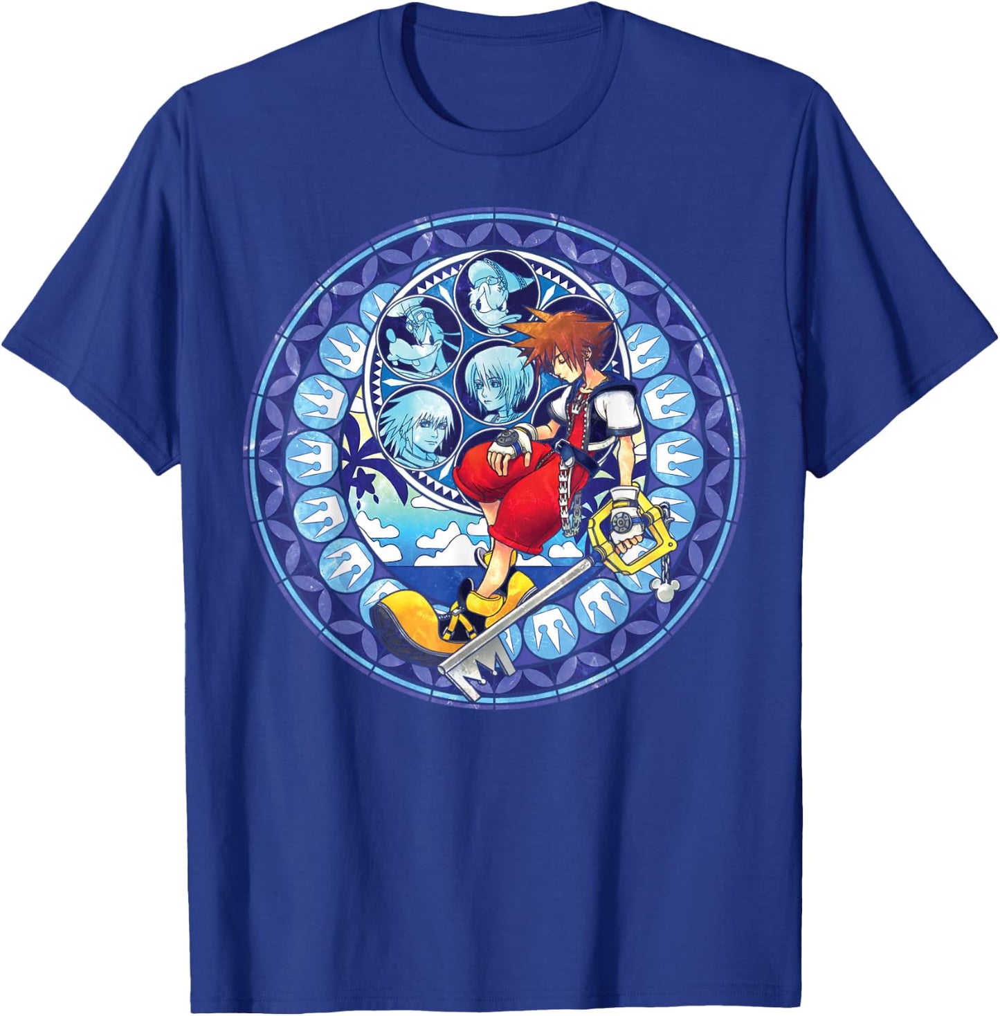 Disney Kingdom Hearts Sora Stained Glass T-Shirt - T-Shirt | Royal