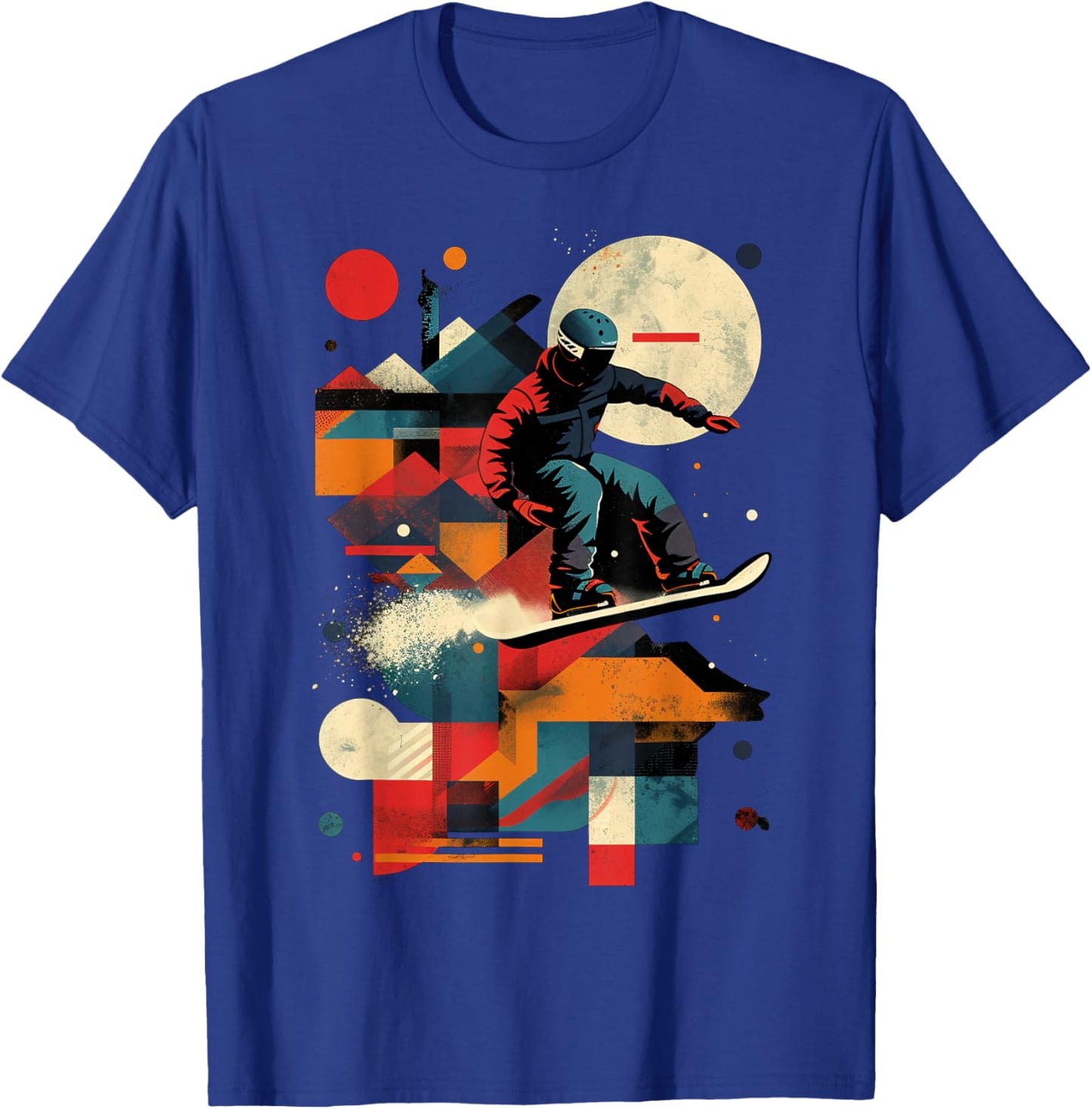Artistic Snowboarder Men's and Women's Snowboarding Love , black T-Shirt - T-Shirt | Royal