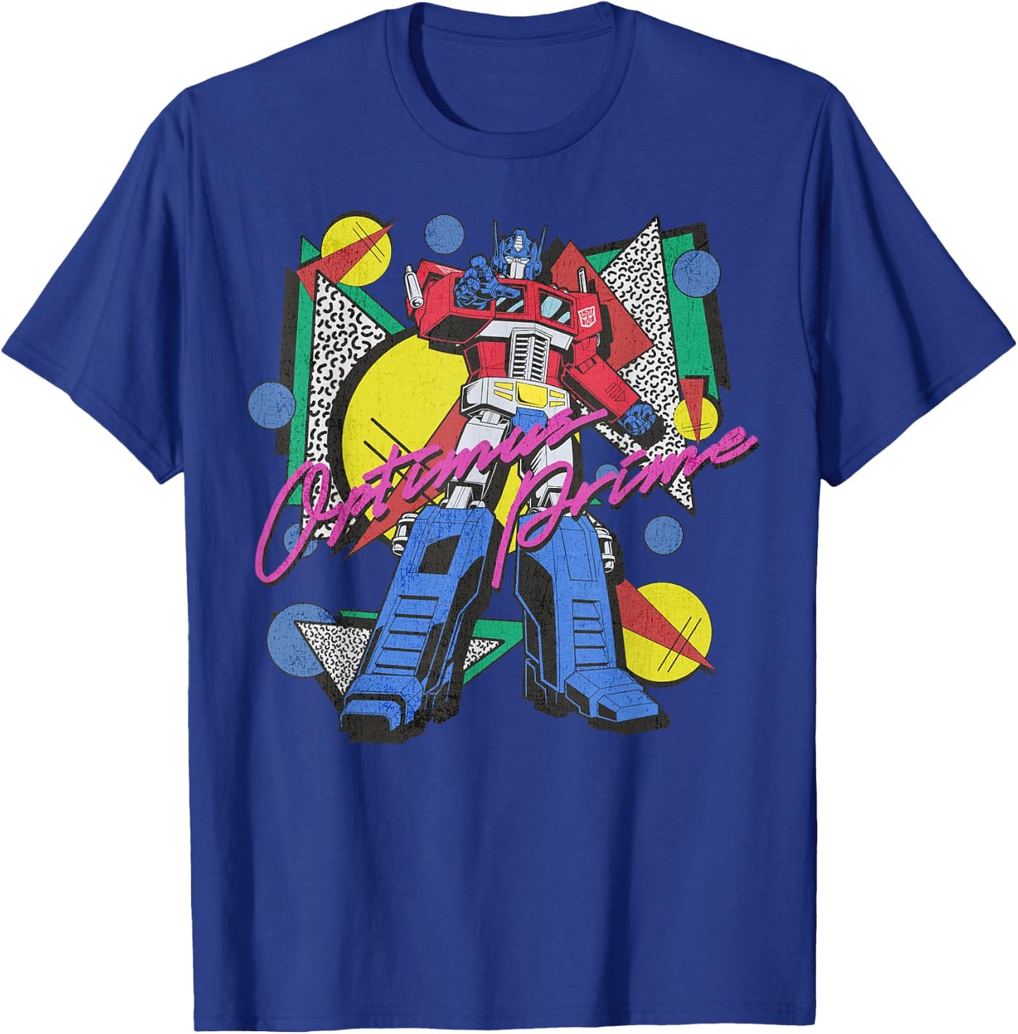 Transformers Retro Optimus Prime 80's Print T-Shirt - T-Shirt | Royal