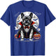 Spooky French Bulldog Halloween Vampire Pumpkin Ghosts Puppy Men Women Kids T-Shirt - T-Shirt | Royal