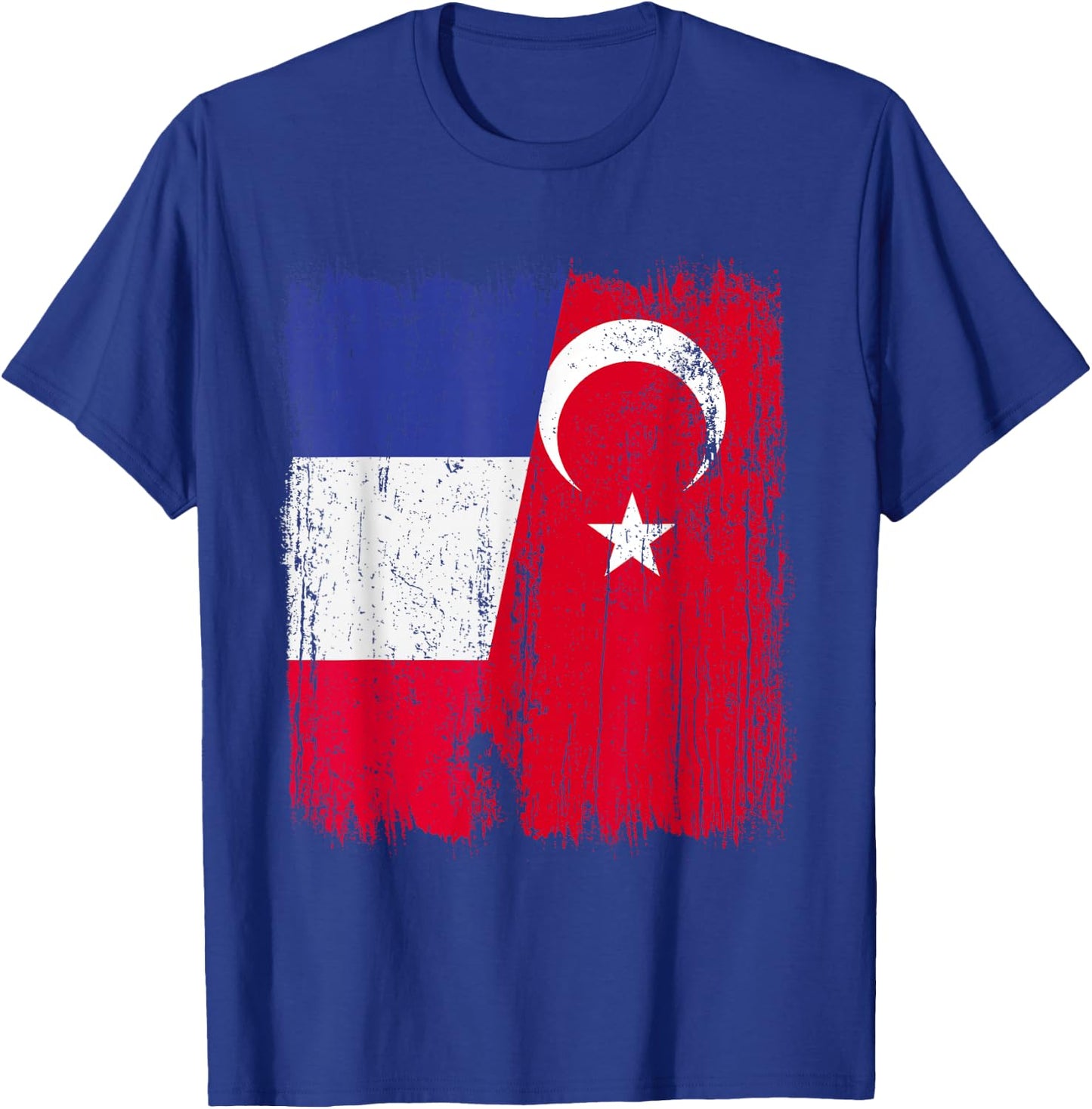 Demi-Drapeau de la France Turquie Turquie T-Shirt - T-Shirt | Royal