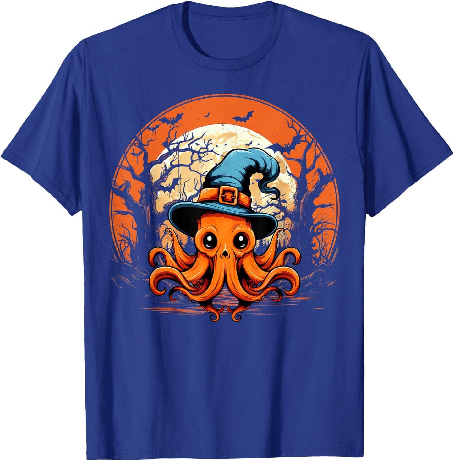 Octopus Lover - Octopus Halloween Spooky Ghost Costume Style T-Shirt - T-Shirt | Royal