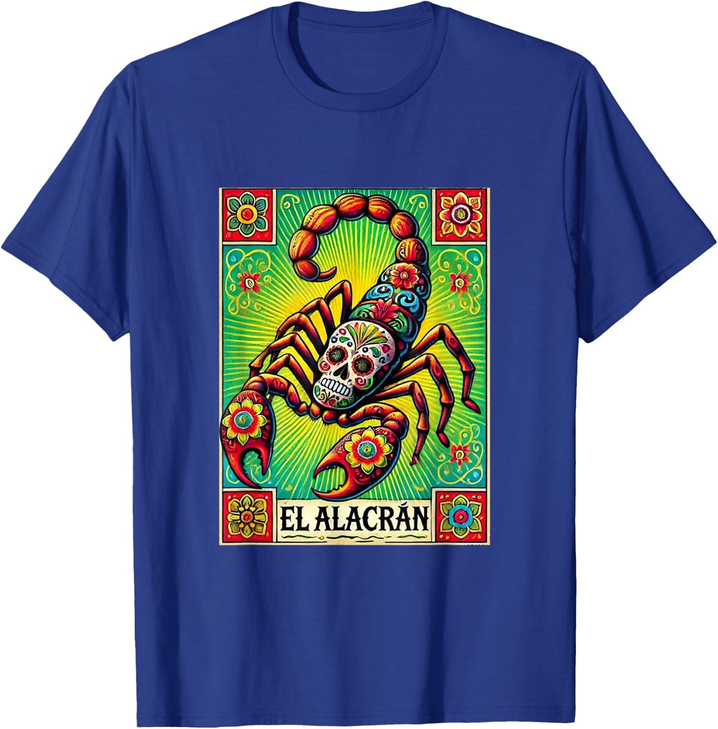 El Alacran Dia de Muertos T-Shirt - T-Shirt | Royal