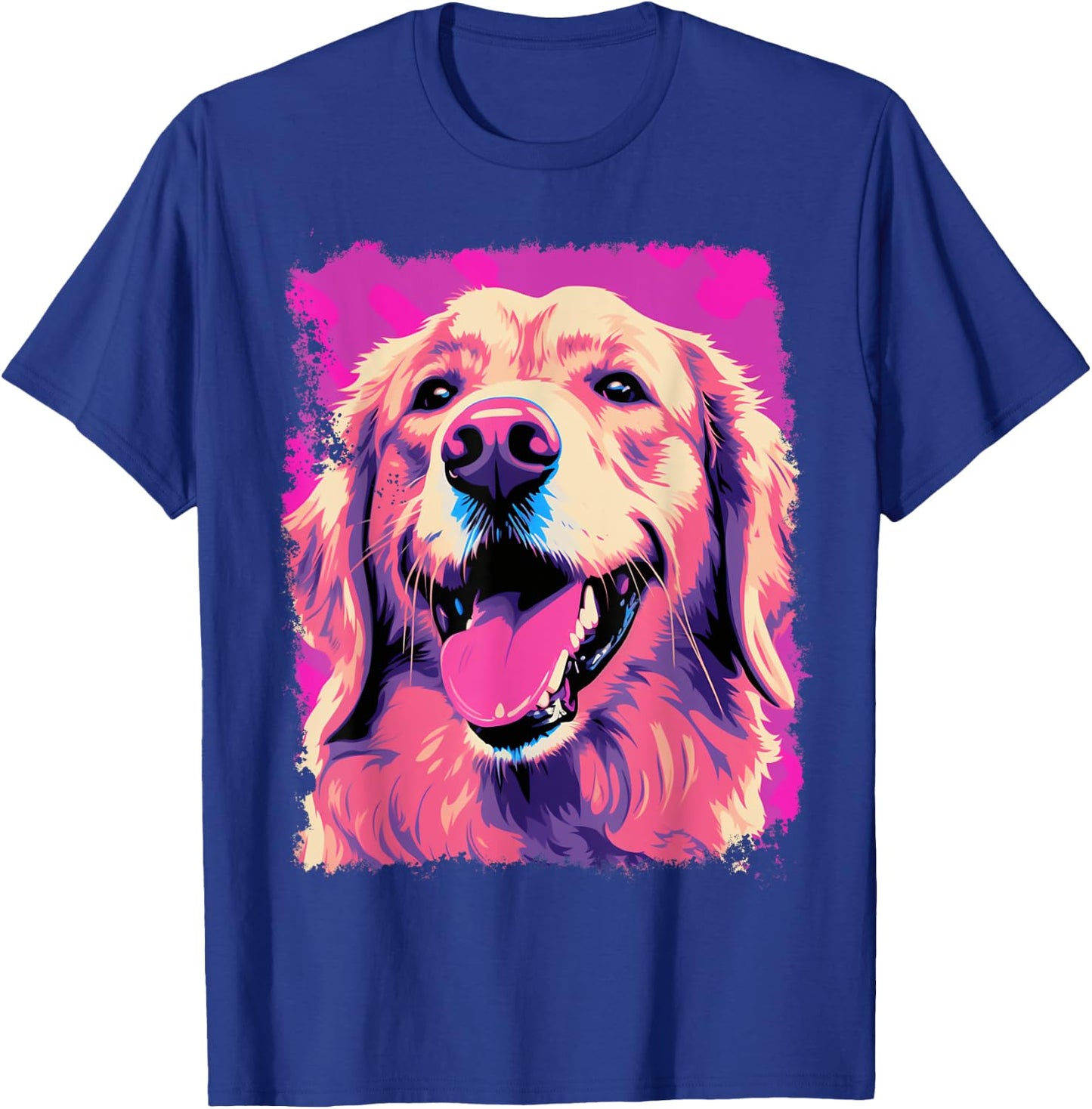 Golden Retriever Pink T-Shirt - T-Shirt | Royal