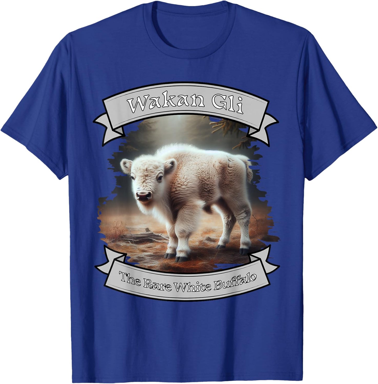Rare White Buffalo Calf The Lakota Nation Prophecy Wakan Gli T-Shirt - T-Shirt | Royal